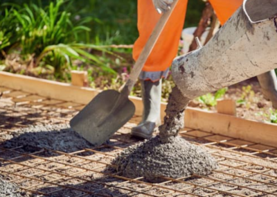Laying a concrete sub-base for a new driveway in Nottingham